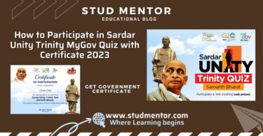 How to Participate in Sardar Unity Trinity MyGov Quiz with Certificate 2023