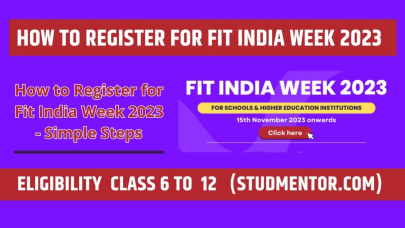 How to Register for Fit India Week 2023 - Simple Steps