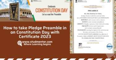 How to take Pledge Preamble in on Constitution Day with Certificate 2023