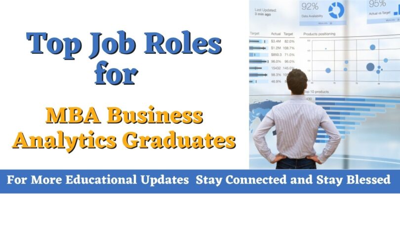 Top Job Roles for MBA Business Analytics Graduates in 2023