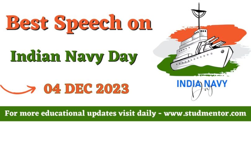 Best Speech on Indian Navy Quiz - 04 December 2023