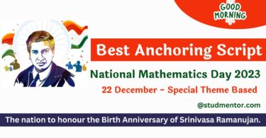 School Assembly Script for National Mathematics Day - 22 December 2023