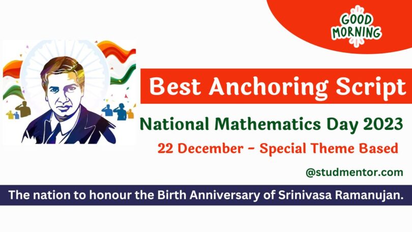 School Assembly Script for National Mathematics Day - 22 December 2023