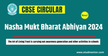 CBSE Circular - Nasha Mukt Bharat Abhiyan 2024