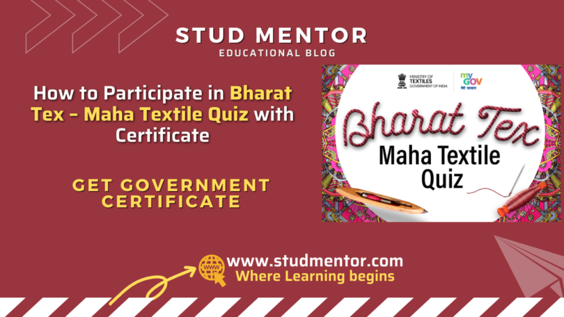 How to Participate in Bharat Tex – Maha Textile Quiz with Certificate