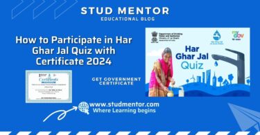 How to Participate in Har Ghar Jal Quiz with Certificate 2024