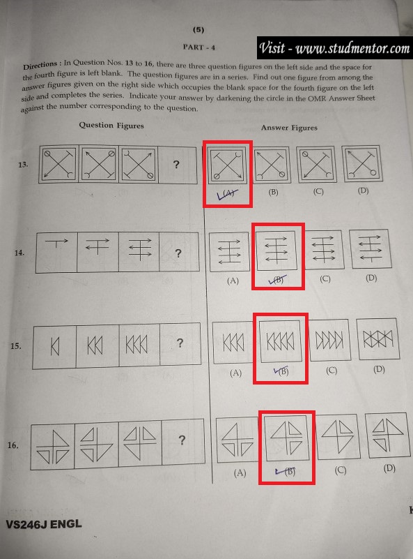 Navodaya Class 6 English Paper Solution (20.01.2024) Page no. 5