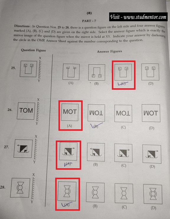 Navodaya Class 6 English Paper Solution (20.01.2024) Page no. 8