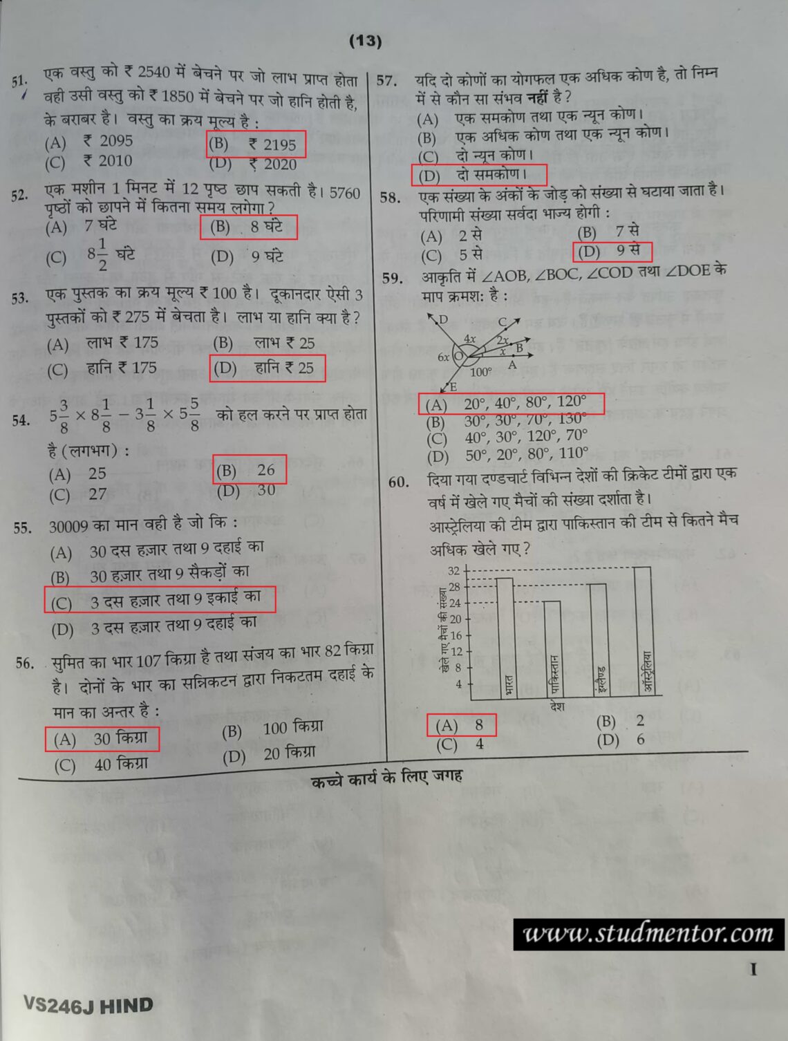 Download Navodaya Class 6 Hindi Paper with Solution 2024