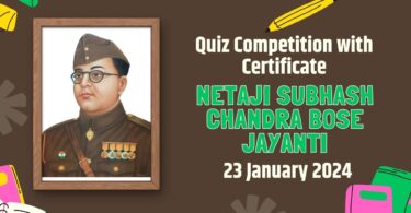 Quiz Competition on Netaji Subhash Chandra Bose Jayanti 2024