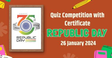 Quiz Competition with Certificate on Republic Day 26 January 2024