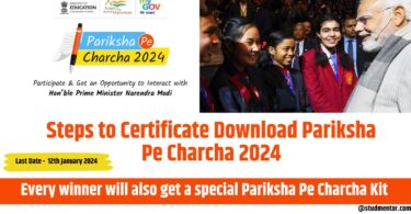 Steps to Certificate Download Pariksha Pe Charcha 2024