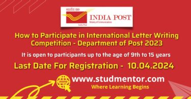 How to Participate in International Letter Writing Competition - Department of Post 2024