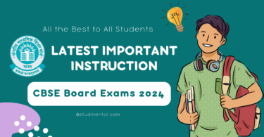 Latest Important Instruction - CBSE Board Exams 2024