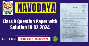 Navodaya-Class-9-Paper-Solution-Answer-Key-10-February-2024