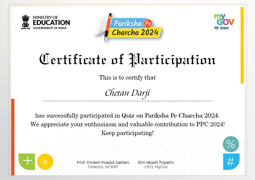Quiz on Pariksha Pe Charcha 2024 with Government Certificate 2024
