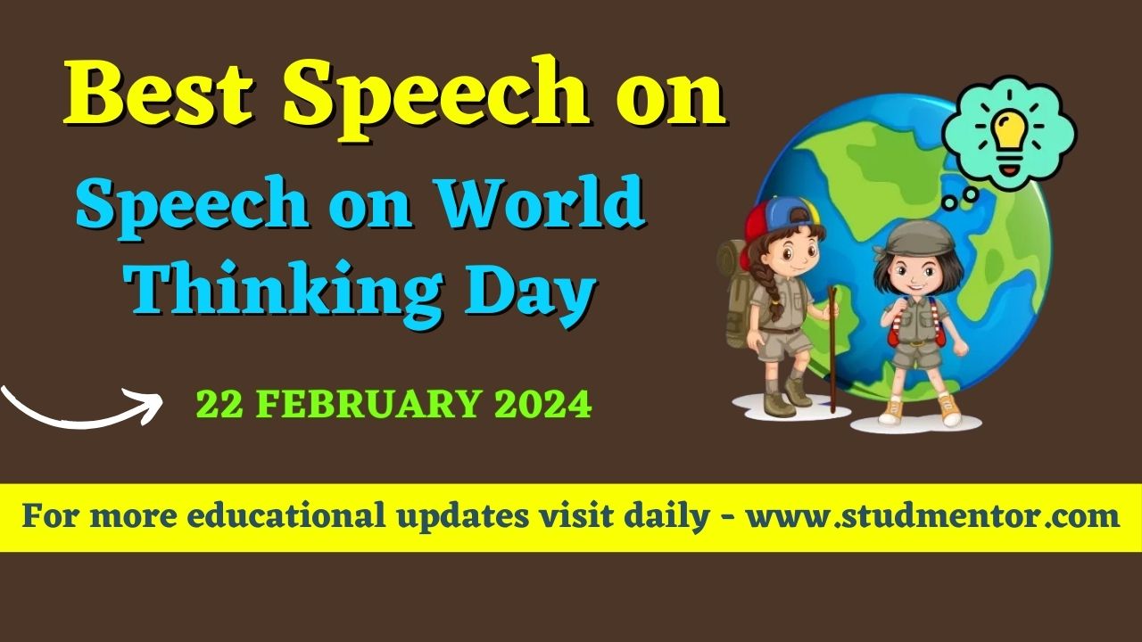 Speech on World Thinking Day 22 February 2024