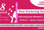 Best Anchoring Script for International Women's Day - 8 March 2024