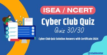 Cyber Club Quiz Solution Answers with Certificate 2024