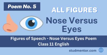 Figures of Speech - Nose Versus Eyes Poem Class 11 English