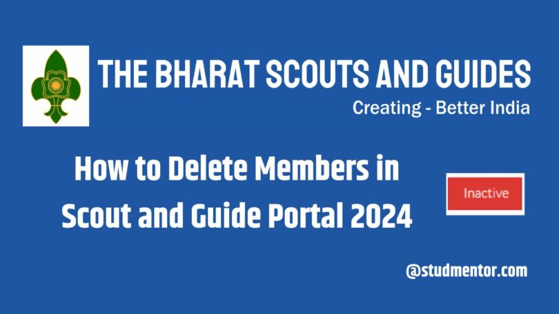 How to Delete Members in Scout and Guide Portal 2024
