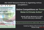 Link of Online Competitions on 'Forests, Water & Climate Action' 2024
