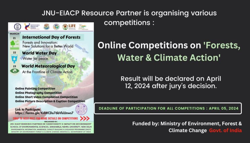 Link of Online Competitions on 'Forests, Water & Climate Action' 2024