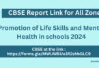 Report Link Promotion of Life Skills and Mental Health in schools 2024