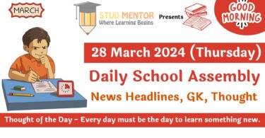 School Assembly News Headlines for 28 March 2024