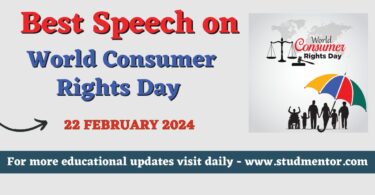 Speech on World Consumer Rights Day - 15 March 2024