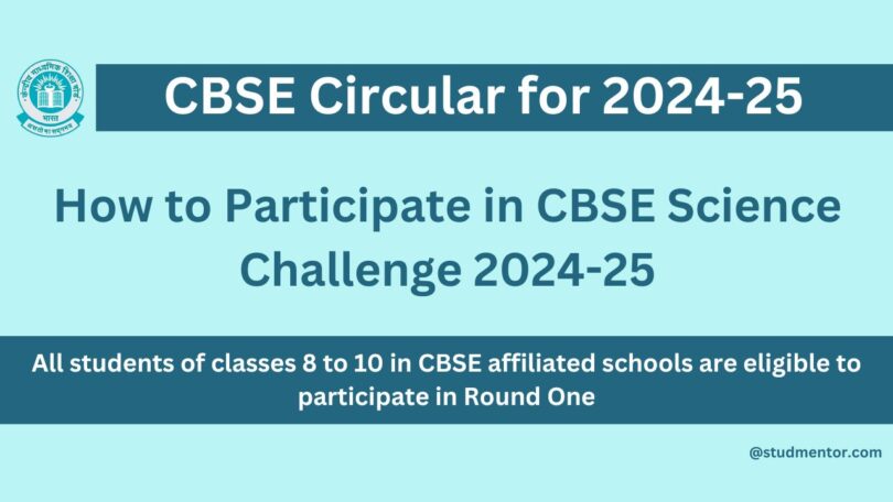 How to Participate in CBSE Science Challenge 2024-25