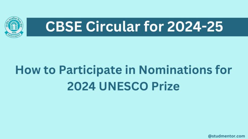 How to Participate in Nominations for 2024 UNESCO Prize