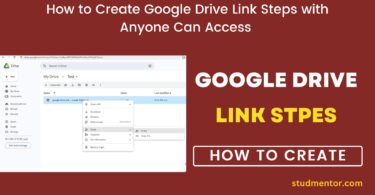 How to Create Google Drive Link Steps with Anyone Can Access