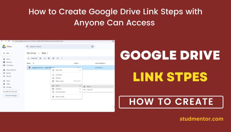 How to Create Google Drive Link Steps with Anyone Can Access