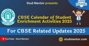 Download CBSE Calendar of Student Enrichment Activities 2025