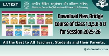 Download New Bridge Course of Class 1,3,5,6 & 8 for Session 2025-26