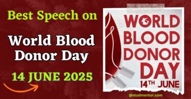 Best Speech on World Blood Donor Day - 14 June 2025