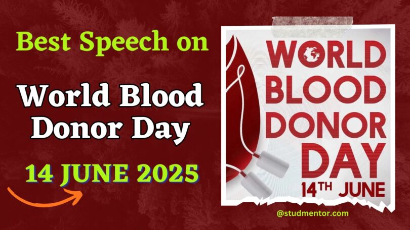 Best Speech on World Blood Donor Day - 14 June 2025
