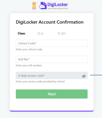 Digilocker account access code 2025