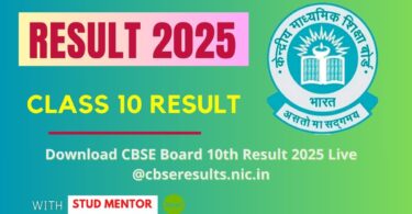 Download CBSE Board 10th Result 2025 Live @cbseresults.nic.in
