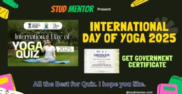 Government Quiz with Certificate – International Day of Yoga 2025 Quiz