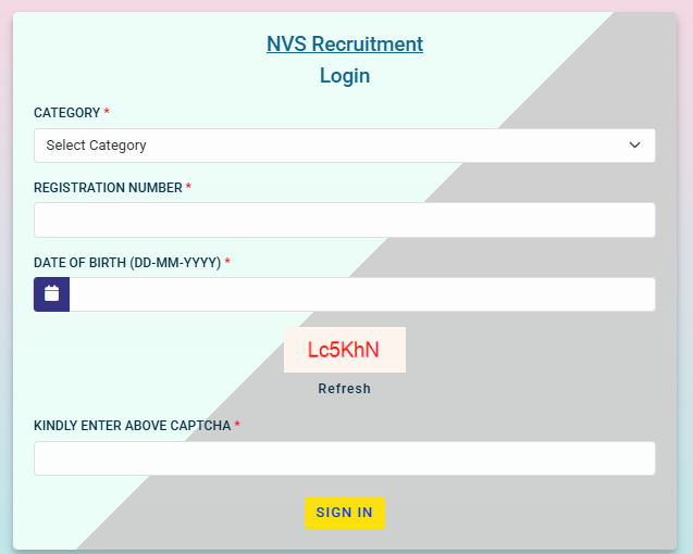 Navodaya Non Teaching Posts Admit Card 2025