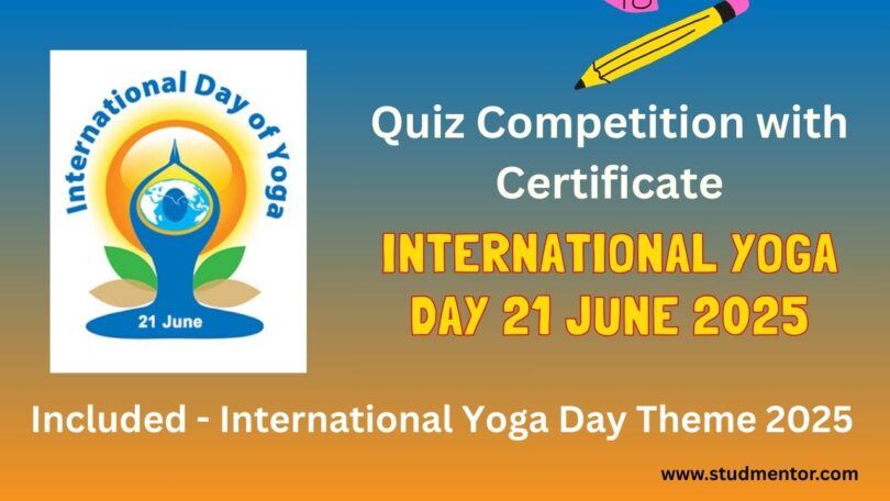 Quiz on International Yoga Day with Certificate 2025