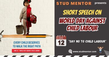 Short Speech Speech on World Day Against Child Labour – 2025