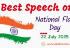 Best Speech for National Flag Day - 22 July 2025