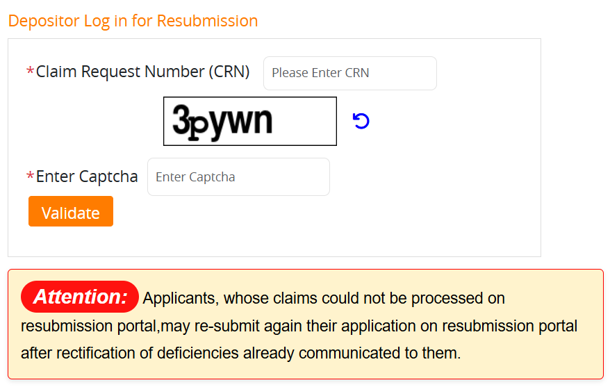Sahara Refund Resubmission Login Link