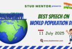 Speech on World Population Day - 11 July 2025