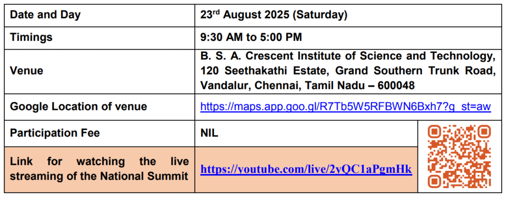 CBSE 3rd National Summit on ‘Facilitating School to Work Transition’