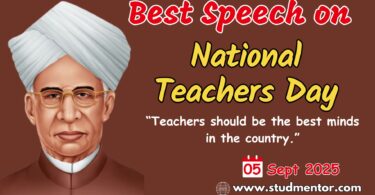 Best Speech on National Teachers Day - 05 September 2025