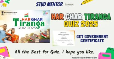 Har Ghar Tiranga Quiz 2025 with Government Certificate